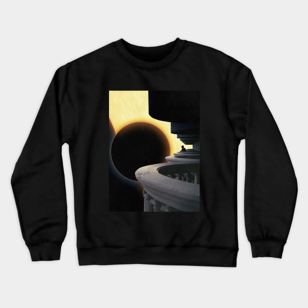 Sunny View - Space Aesthetic, Retro Futurism, Sci Fi Crewneck Sweatshirt by jessgaspar